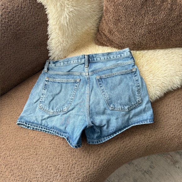 Agolde Parker Long Shorts in Occurrence - Picture 4 of 6